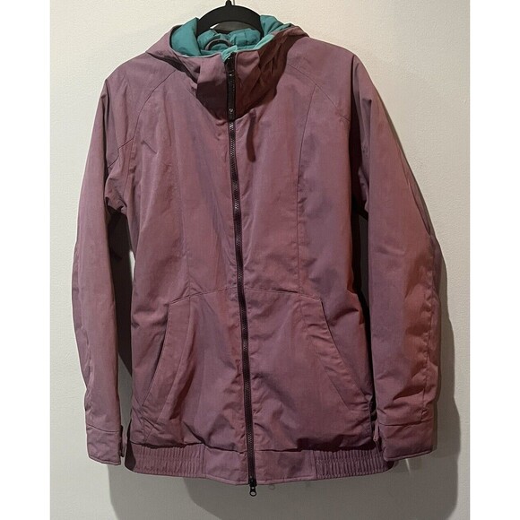 Burton Jackets & Blazers - Burton Jacket Women’s Medium White Collection Hot Tottie Dryride Purple Plum